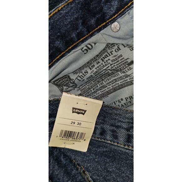 NWT URBAN OUTFITTERS Levi’s 501 High-Waisted Jeans $98 SIZE 29/30 Blue Relaxed - Picture 6 of 7